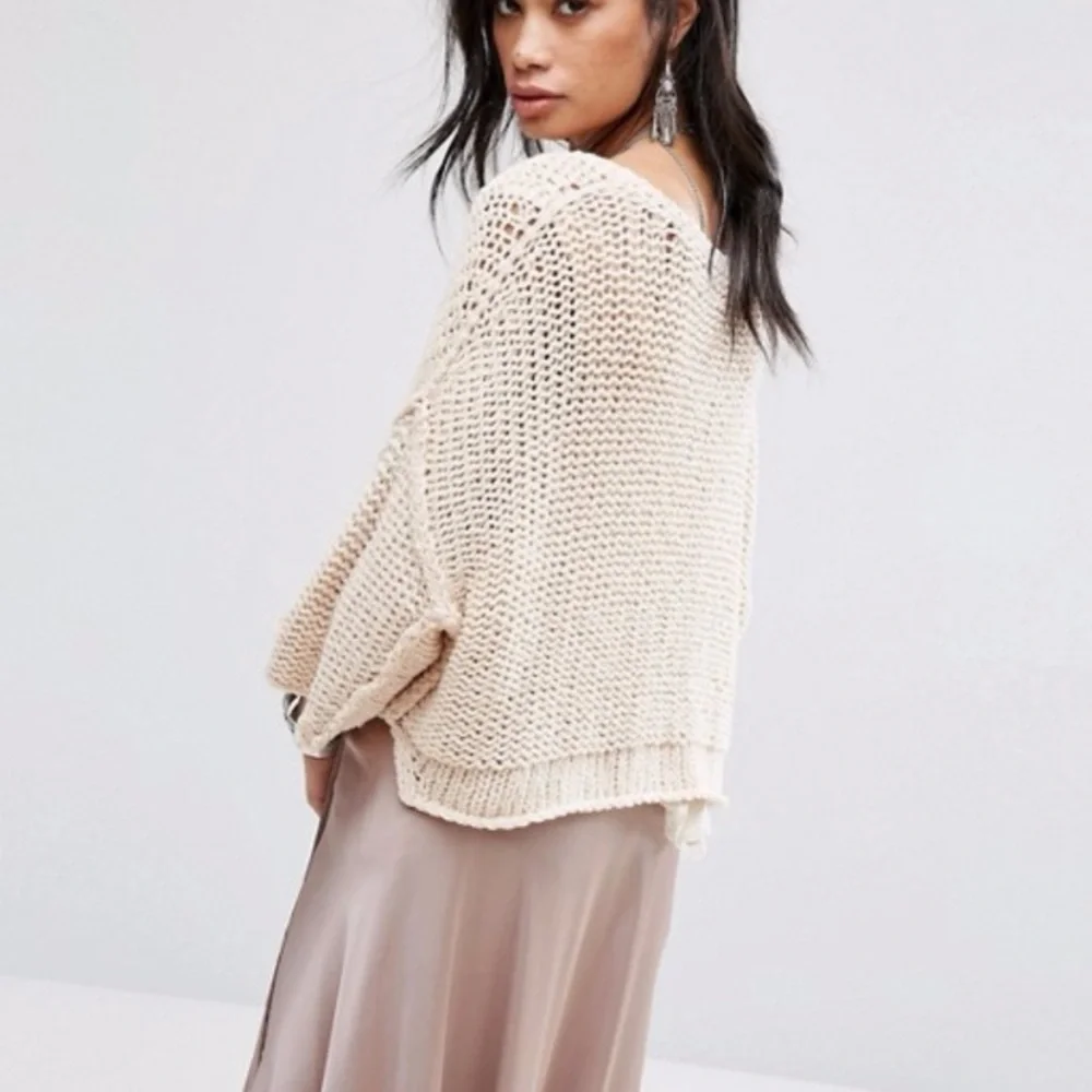 Free People | Halo Pullover Sweater Ivory Med NWOT - Picture 3 of 10